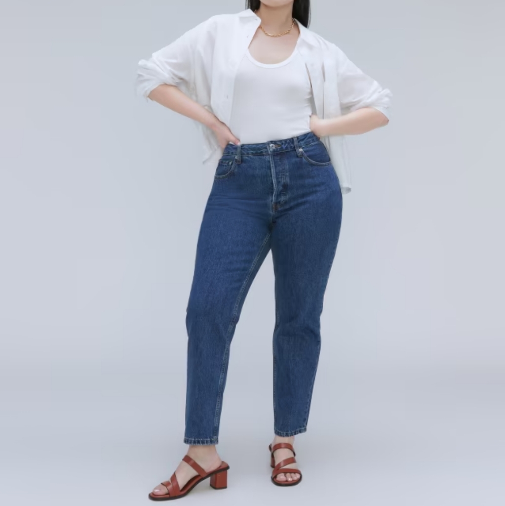 Everlane Cheeky Straight Leg Classic Blue Women's Jean